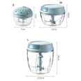 thumbnail image 6 of Ludlz Manual Garlic Masher Detachable Transparent Food Grade Safe High Efficiency Garlic Mincer Chopper with Container Kitchen Onion Vegetable Cutter, 6 of 8