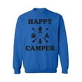 thumbnail image 1 of Awkward Styles Black Crewneck for Camper Happy Camper Unisex Crewneck Camper Sweater for Men Happy Camper Crewneck for Women Camping Clothes Happy Camper Crewneck Campers Gifts Sweater for Camper, 1 of 5