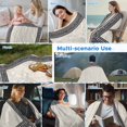 thumbnail image 5 of Black Cream Greek Key Cooling Blanket,Lightweight Breathable Summer Throw Blanket with Double Sided Cold Effect,Geometric Greece Ancient Rustic Picnic Blankets Bed Sheet for Hot Sleepers 60"x80", 5 of 8