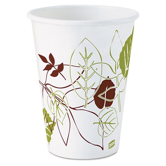 Dixie Pathways Paper Hot Cups, 12oz, 1000/carton