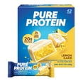 thumbnail image 1 of Barras de proteína pura, altas en proteínas, refrigerios nutritivos para respaldar la energía, bajo en azúcar, pastel de limón, 1.76 oz, 12 unidades (paquete de 1) (el empaque puede variar), 1 of 5