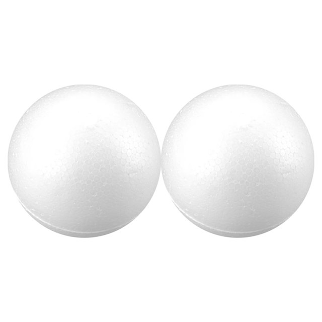 2 bolas decorativas para bodas, hechas a mano, para manualidades, accesorios para fiestas de bodas (blanco)