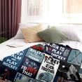 thumbnail image 3 of Hockey Gifts Blanket 50"x60" - Field Hockey Gifts for Boys - Hockey Gifts for Men - Hockey Lovers Gifts - Hockey Themed Gifts - Christmas/Birthday Gift Ideas for Hockey Lover, 3 of 6