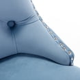 thumbnail image 6 of MIKIBAMA Counter Height Modern Velvet Barstools, Light Blue (Set of 2), 6 of 12