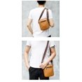 thumbnail image 5 of Small Crossbody bag for men shoulder bag mens purse satchel leather messenger bag gift man, 5 of 8