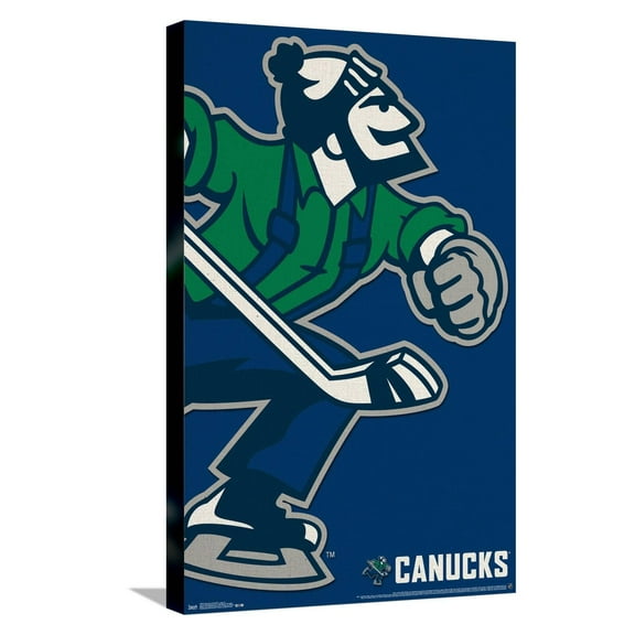 NHL Vancouver Canucks - Logo 14 Canvas Wall Poster, 14.725" x 22.375"