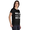 thumbnail image 2 of Inkmeso Scoop-Neck Wife Life Mom Life Best Life Graphic Tshirt Short Sleeve Tee, 2 of 8