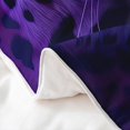 thumbnail image 4 of Queen Size Bedding Set,Jungle Wild Animal Neon Purple Breathable Comforter, 4 of 7