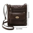 thumbnail image 4 of CAIXIA Anti Theft Crossbody Bag Womens Womens Solid Large Capacity Crossbody Messenger Bag, Adjustable Shoulder Strap Metal Turnbuckle Daily Shoulder Purse, 4 of 5