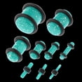 thumbnail image 2 of 18 piezas doble llamarada acrílico sólido sillín oído túneles tapones Hugo kit de medidor de oído de silla de montar doble, 2 of 10