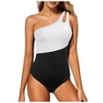 thumbnail image 1 of MKLEKYY Trajes De Baños Women'S 1 Piece Swimsuit Women'S Slanted Shoulder Hollow 1 Piece Swimsuit 2019, 1 of 6