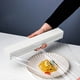 thumbnail image 4 of Dispensador de film transparente resistente con cortador deslizante para papel de aluminio - Utensilio reutilizable de cocina con cuchilla de acero inoxidable, 4 of 4