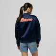 thumbnail image 2 of Women's Mitchell & Ness  Navy Chicago Bears Full-Snap Satin Jacket, 2 of 7