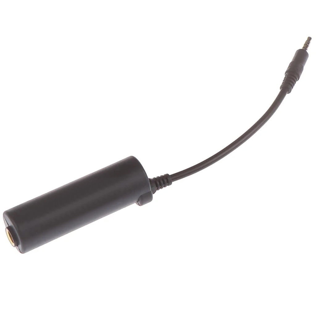 Guitar Interface Converter For Phone - IRig Style Adapter, Works With AmpliTube & Tuner Apps, Plug & Play (Black, 7cm)