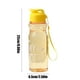 thumbnail image 3 of Botella de agua plegable de 550 ml | Vaso de plástico para estudiantes, ideal para deportes al aire libre | Tapa hermética | Gran capacidad de 500 ml | Correa portátil, 3 of 6