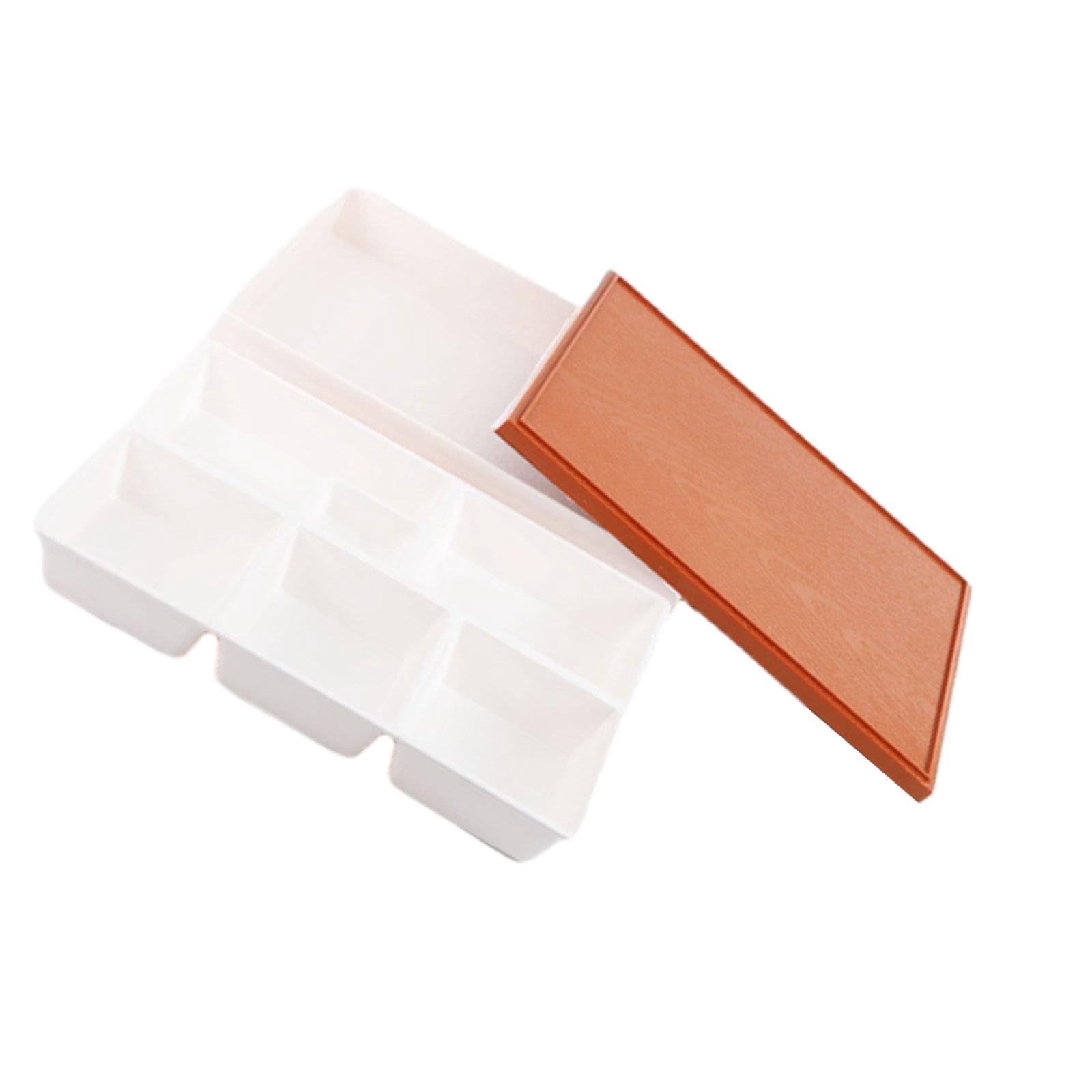 Fiocias Japanese Bento Box Stackable Lunch Bento Box Traditional Japanese Sushi Tray for 5 grids