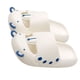 thumbnail image 2 of Zapatillas planas de verano para mujer, sandalias con apariencia de oso encantador de dibujos animados anticolisión con cabeza redonda para el hogar, blanco, azul, 36-37, 2 of 8