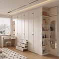 thumbnail image 2 of Dressing Table Modern Wardrobe Space Saving Multifunction Drawers Wardrobe Room Organization Guarda Roupa Bedroom Furniture My Lux Decor Round, 2 of 57