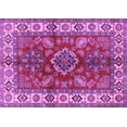 thumbnail image 1 of Ahgly Company Indoor Rectangle Geometric Purple Traditional Area Rugs, 2' x 3', 1 of 4