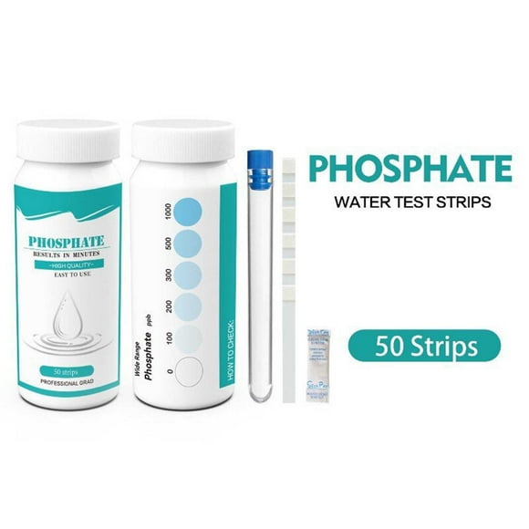 WIFKLSIIPG Phosphas Detection Strips for Water Analysis Multiparametric Phosphas Test Phosphas Water Quality Test Strip PO4 Swimming Pool Aquarium Drinking Water Phosphas Water Quality Test