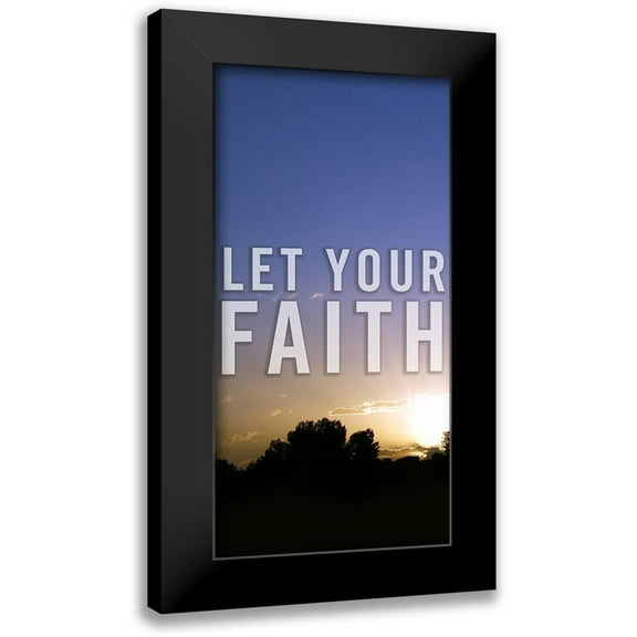 Tyrrell, Lu Anne 9x14 Black Modern Framed Museum Art Print Titled - Let Your Faith Panel A