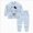 V2-Blue, variant on 3-4 Years Child Boys Girls Long Sleeved Home Set Sweatshirt Shirt Pants Winter Outfit Toddler Girl Outfit