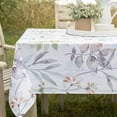 thumbnail image 2 of Benson Mills Spillproof Spring/Summer Durable Heavyweight Fabric Indoor Outdoor Tablecloth, Washable Table Cloth for Rectangle Tables, Picnic/Patio Table Covers (60" x 104" Rectangular, Jillian), 2 of 6