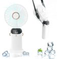 thumbnail image 1 of Ventilador personal portátil, ventilador de cuello colgante ajustable a 90°, funciona con batería recargable de 5000 mAh [11-20 horas de trabajo], ventilador de escritorio pequeño de 5 veloc, 1 of 5