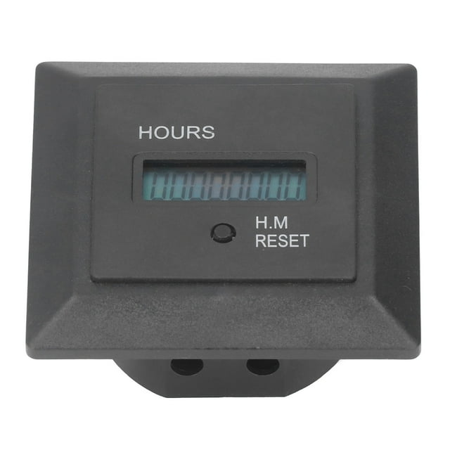 Temporizador Industrial, 0-999999H59M 100-240V AC Pantalla Digital Contador De Horas Hebilla De Fijación Para Operación