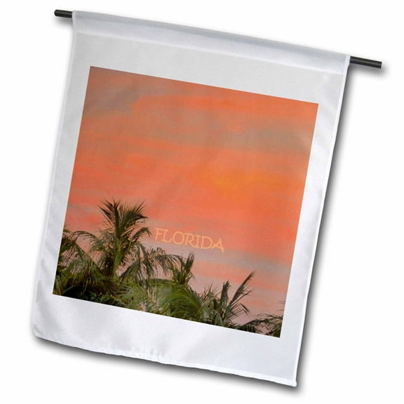 3dRose, Key West Sunset, 12 x 18 inch Garden Flag