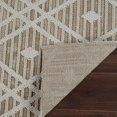 thumbnail image 2 of Rug Branch Hogar Abstract Indoor Outdoor Area Rug, Brown Cream, Modern - Living Room, Bedroom, Dining Room, and Kitchen, 2 of 5