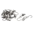 thumbnail image 4 of Uxcell 13mm Width 60mm Length S Shaped Hanging Hook Drapes Curtain Clips Clamps 16 Sets, 4 of 6
