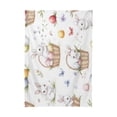 thumbnail image 3 of 60x120 Inch Tablecloth Polyester Square Tablecloth for Home Kitchen Dinner Decor Easter Bunnies and Baskets, 3 of 9