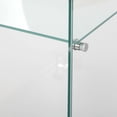 thumbnail image 5 of Holaki Two-door 2 Shelves Glass Display Cabinet with Door, Floor Standing Curio Bookshelf for Living Room Bedroom Office, 33.35"x 31.69"x 14.37",White, 5 of 7