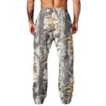 thumbnail image 7 of Men's Baggy Camo Sweatpants Wide Leg Hunting Loose Joggers Workout Athletic Sweat Pants wtih Pockets Earthy Yellow L, 7 of 7