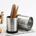 thumbnail image 4 of Set of 2 Stainless Steel Serving Utensils Organizer Dish Dryer Drainer Holder, 4 of 6