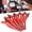 Red, variant on Nieyigj Professional Duckbill Hair Styling Clips 6 Pcs Set Salon Sectioning Hairpins for Perming Dyeing Barber Haircut Makeup Facial Mask 6.30 inches (16 cm) Non-Slip Metal Plastic Red