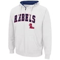 thumbnail image 2 of Men's Colosseum  White Ole Miss Rebels Arch & Logo 3.0 Full-Zip Hoodie, 2 of 3