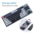 thumbnail image 2 of Teclado mecánico Bluetooth de 87 teclas, teclado inalámbrico para juegos con retroiluminación para PC Windows, 2 of 9