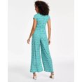 thumbnail image 2 of Vince Camuto Jumpsuit Women's Small Green Twist Front Cap Sleeve Wide Leg VSQ32, 2 of 4