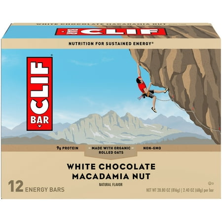 - CLIF Bar® White Chocolate Macadamia Nut Energy Bars 12-2.4 oz. Bars