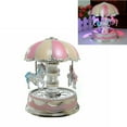 thumbnail image 4 of Music Box Boxes for Girls Snow Globes Love Globe Horse Gifts- Luxury Carousel Music Box Rotate LED Light- Luminous Rotation, 4 of 8