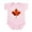 Petal Pink, variant on CafePress - Canadian Maple Leaf Infant Creeper - Baby Light Bodysuit, Size Newborn - 24 Months