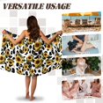 thumbnail image 5 of Yuyamidu Cow Print Shower Wrap Towel for Women Size XL Sunflower Towel Wrap for Ladies Soft Bath Wrap for Sauna Beach Pool Comfy Knee Length Bath Towels with Pocket, 5 of 7