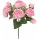 thumbnail image 1 of Flores artificiales de peonía, rosas de simulación, ramos de boda, rosas florales falsas, ramo de flores de seda, rosas blancas atadas a mano, flores de seda a granel (rojo a, o, 1 of 5