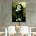 thumbnail image 3 of Lustiges Squidward AS Mona Lisa Cartoon Print Photo Art Painting Canvas Poster Home Decorative Bedroom Modern Decor Posters Gifts 16x24inch(40x60cm), 3 of 6