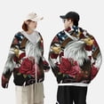 thumbnail image 4 of Balery Eagle With Hat And Roses Sudadera ligera de manga larga con capucha y protección solar UPF 50+ para hombre y mujer, ideal para pesca y running-Small, 4 of 7