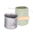 thumbnail image 4 of Taza de té de titanio TOMSHOO con colador de té para acampar al aire libre, 4 of 8