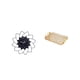 thumbnail image 3 of Reloj De Pared Acrílico Con Forma De Flor Y Bandeja De Postre Con Asa Para Mesa De Centro, Ideal Para Dormitorio, Cafetería O Comedor. Almacenamiento Decorativo., 3 of 5