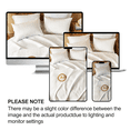 thumbnail image 7 of Flymme Quilt for King Beds,3-Piece Off White Bedspreads Soft Lightweight Coverlet Modern Style Coin Pattern Bed Cover Set for All Season, 7 of 7